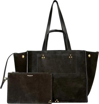 Jerome Dreyfuss Leon M Tote - Dames - Shoppers - Zwart - ONE Size - Leer - Tassen