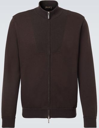 Loro Piana Bomber Whitney in jersey di misto cotone