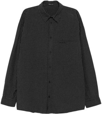 Balenciaga Oversized Checked Shirt