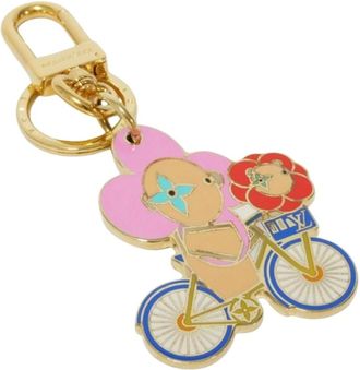Louis Vuitton Pre-owned Accessories, female, Multicolor, Size: ONE SIZE Pre-owned Bike Design Bag Charm and Key Holder Unique Accessory