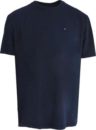 Borrelli Napoli T-shirt in cotone con logo - Blu