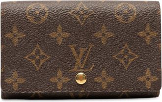 Louis Vuitton Brown Pvc Leather Wallet (Bi-Fold) (Pre-Owned)