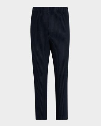 Homme Pliss&eacute; Issey Miyake Mens Basics Pleated Trousers