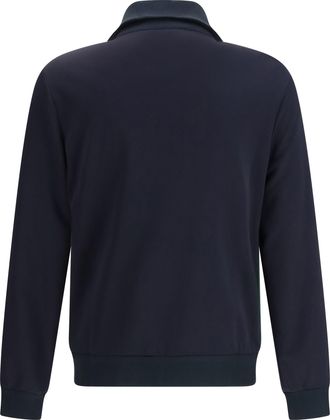 Gucci Mens Technical Jersey Zip-Up Jacket Ink-Mix Polyester; Cotton Ink/mix