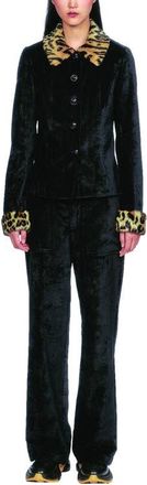 Anna Sui Velour Jacket in Black at Nordstrom, Size 10