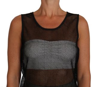 Dolce & Gabbana Mesh Tank Top - Black