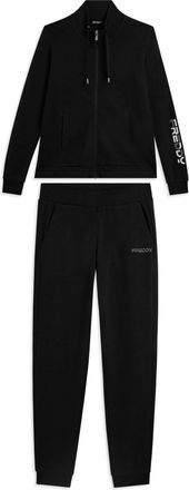 Freddy Tuta con zip e collo alto, logo con perline sulla manica