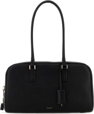 Tom Ford Zacht generfd leren kleine schoudertas met rits - Dames - Schoudertassen - Zwart - ONE Size - Leer - Tassen