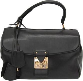 Louis Vuitton Pre-owned Handbags, female, Black, Size: ONE SIZE Pre-owned Cuir Orfevre Neo Speedy PM