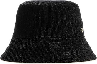Helen Kaminski Black Velvet Florenze Bucket Hat