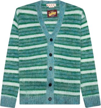 Marni Cardigan a righe - Verde