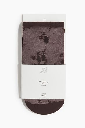 H&M Gemusterte Strumpfhose - Brown