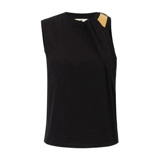 Elisabetta Franchi Dames, Tops, Zwart, Maat: 2XL Jersey