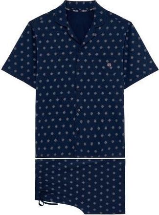 HOM Indio Short Sleepwear in Navy Print at Nordstrom, Size Xx-Large