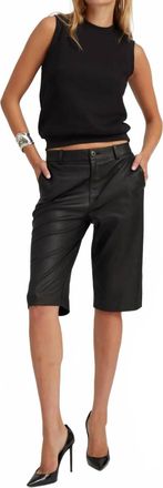 SPRWMN Slim Fit Shrunken Vest In Black