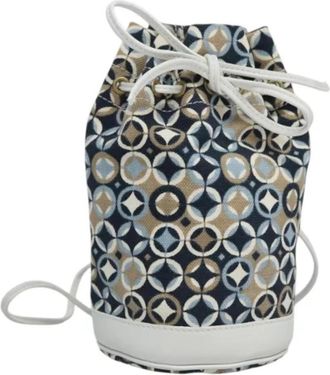 Celine Pre-owned Vintage Canvas Schoudertas - Dames - Vintage Tas - Veelkleurig - ONE Size - Leer - Vintage