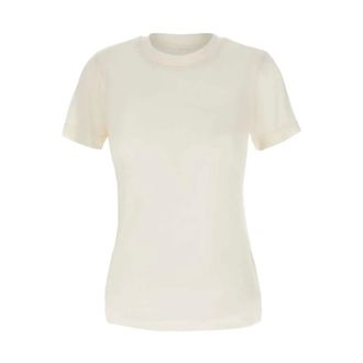 Filippa K Camiseta de Lyocell y Cachemira - Tops - Mujer - Blanco - L