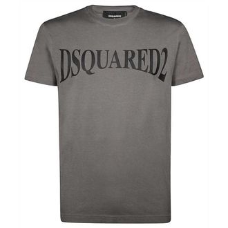 Dsquared2 Panoramisch Logo Cool Fit Grijs T-shirt