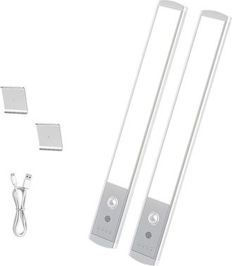 OEM Pack De 2 Luces Led Para Debajo De Los Armarios - Barras De Luz Inal&aacute;mbricas Con Sensor De Movimiento Barras De Luz Led Recargables, Conectables Y Mag
