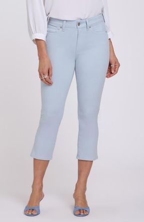 NYDJ Chloe Cool Embrace Side Slit Capri Jeans in Blue Clover at Nordstrom, Size 12