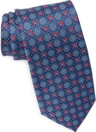 Nordstrom Rack Glover Medallion Tie in Blue/Red at Nordstrom Rack