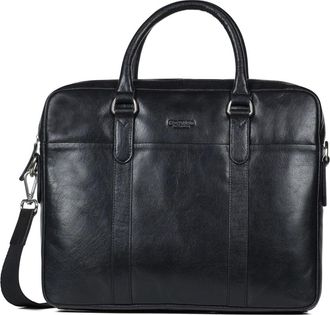 Howard London Tassen, Heren, Zwart, ONE Size, Leer, Kieran Laptoptas
