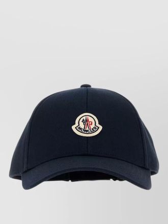 Moncler cotton baseball cap curved brim design