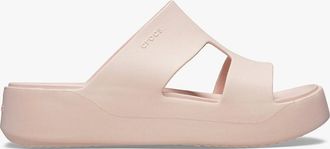 Crocs Womens Crocs GETAWAY PLATFORM Womens Sliders Quartz - Pink - Size: 3