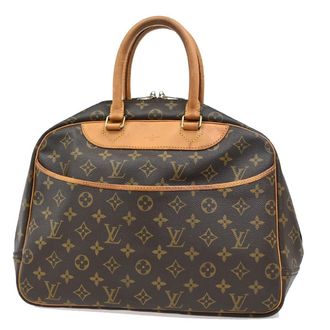 Louis Vuitton Deauville Handbag Monogram Canvas Brown Canvas Handbag (Pre-Owned)