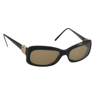 Chanel Pre-owned Accessories, female, Black, Size: ONE SIZE Pre-owned Vintage Sunglasses
