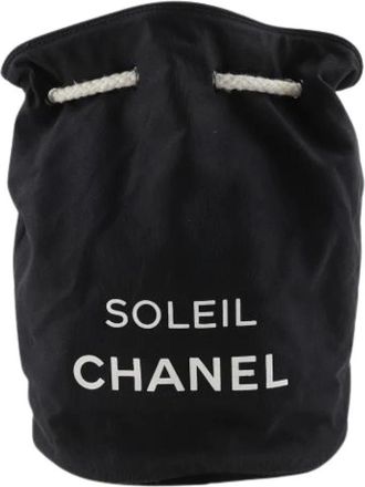 Chanel Pre-owned Canvas Bucket Bag - Dames - Vintage Tas - Zwart - ONE Size - Vintage