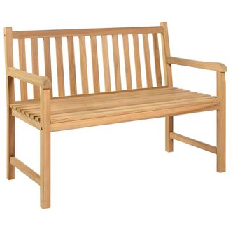 vidaXL Vidaxl - Banco De Jard&iacute;n De Madera Maciza De Teca 114 Cm