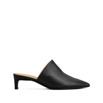Tod's Heeled Mules, female, Black, 4 UK, Pointed Toe Heeled Mule