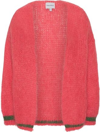 Americandreams Olivia Mohair Cardigan - Dames - Vesten - Rood - L - Wol - Truien & Vesten