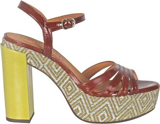Chie Mihara Leren Platform Sandalen - Dames - Sandalen met hakken - Veelkleurig - 40 EU - Leer - Schoenen