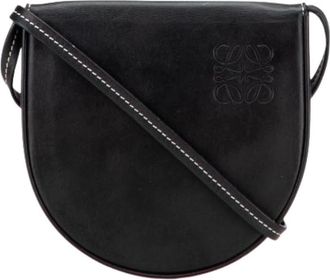Loewe Pre-owned Cross Body Bags, female, Black, Size: ONE SIZE Pre-owned Leather Cross Body Bag