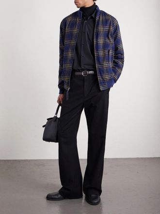 Golden Bear Sportswear Raleigh Checked Cotton Bomber Jacket