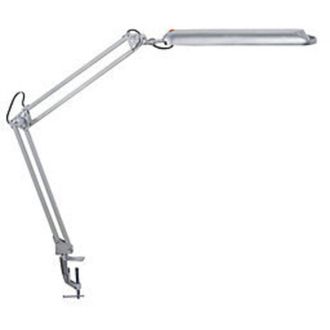 Maul L&aacute;mpara De Escritorio Metal / Ku.plata H.max.450mm Con Abrazadera De Mesa Con Led
