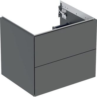 Keramag Geberit One Armoire Sous Lavabo, 2 Tiroirs, 59,2x50,4x47cm