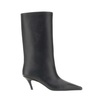 Amina Muaddi Botas Fiona 60 - Shoes - Mujer - Marr&oacute;n - 40 EU