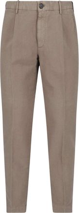 Incotex Tailored Straight Leg Trousers With Buttoned Welt Pockets