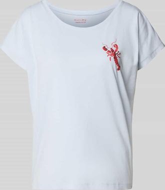 Christian Berg Pyjama-Oberteil mit Motiv in Hellblau, Gr&ouml;&szlig;e XXL