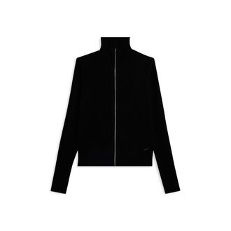 Freddy Maglia collo a camicia slim fit con zip e dettagli in costina