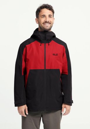 Jack Wolfskin Funktionsjacke JACK WOLFSKIN WILDBOUND 2L JKT M, Herren, Gr. XL (54/56), siren rot, Obermaterial: 100% Polyester. Futter: 100% Polyester, normal, Jack