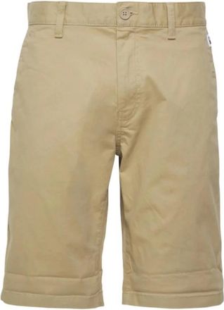 Tommy Hilfiger Klassieke Bermuda Shorts - Heren - Korte Broeken - Beige - W38 - Katoen - Korte Broeken