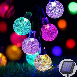 OEM Guirnalda De Luces Solares Para Exteriores, 50 Led, 8 Modos, Ahorro De Energ&iacute;a Y Respetuosa Con El Medio Ambiente, Para Uso Interior Y Exterior, Para 