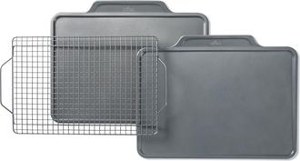 All-Clad 3-Piece Pro Release Nonstick Cookie Sheet Set in Gray at Nordstrom