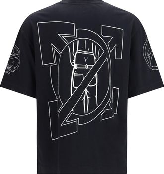 Off-white Mens T-Shirt Neighbourhood Skate Black Cotton T-Shirts And Polos