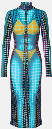 Jean Paul Gaultier Printed midi dress