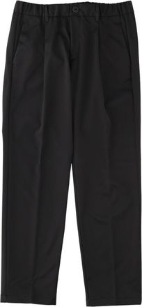 Herno Black Straight-Leg Structured Polyester Formal Pants
